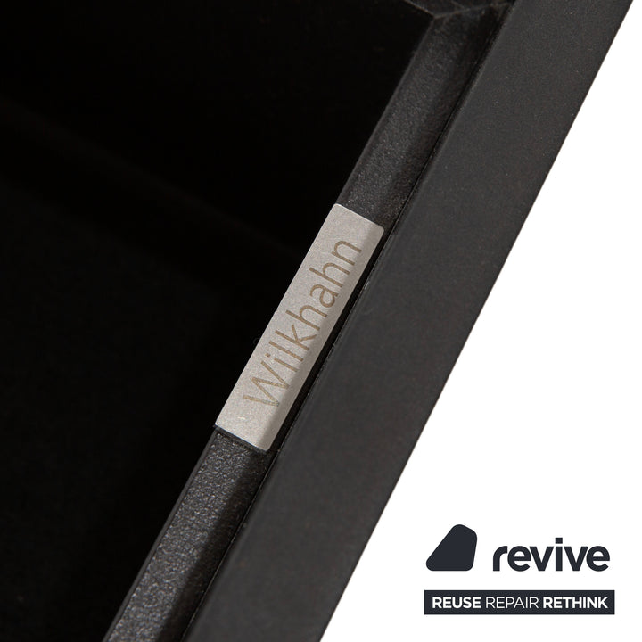 Wilkhahn wooden sideboard, black anthracite, chest of drawers