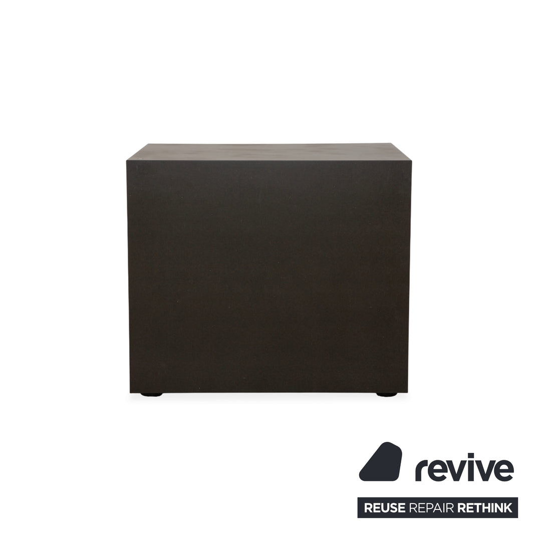 Wilkhahn wooden sideboard, black anthracite, chest of drawers