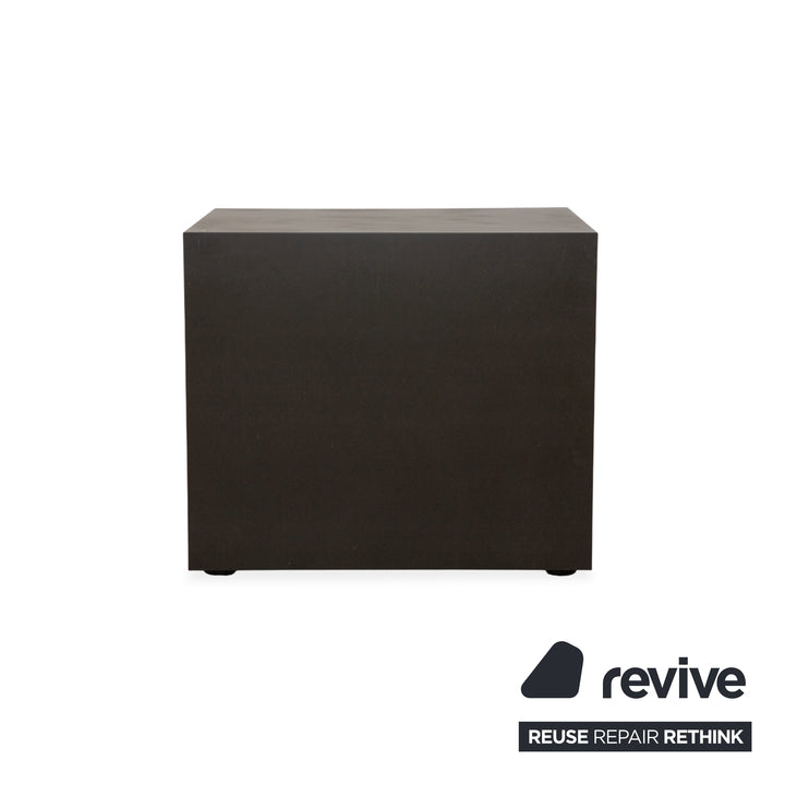 Wilkhahn wooden sideboard, black anthracite, chest of drawers