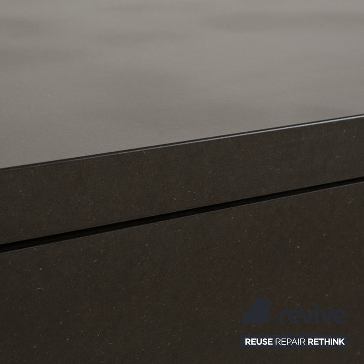 Wilkhahn Holz Sideboard Schwarz Anthrazit Kommode