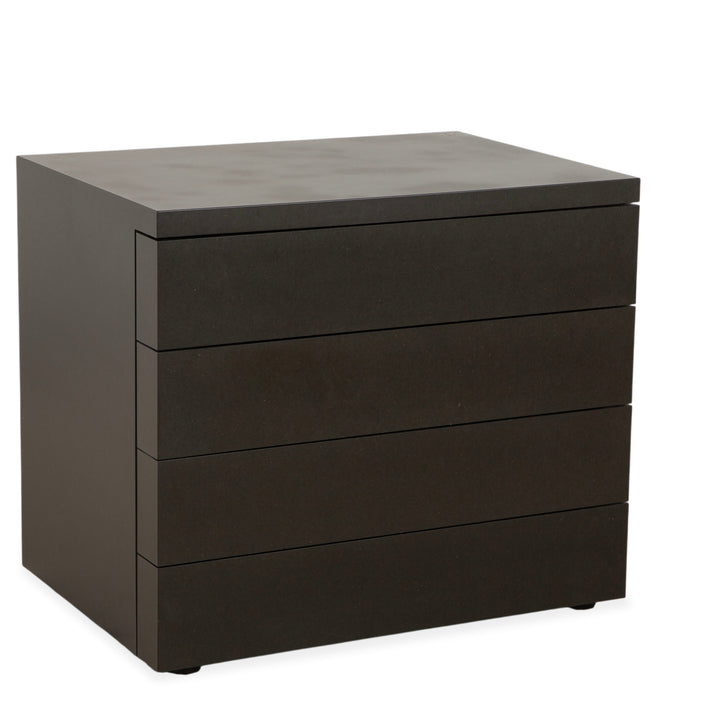 Wilkhahn wooden sideboard, black anthracite, chest of drawers