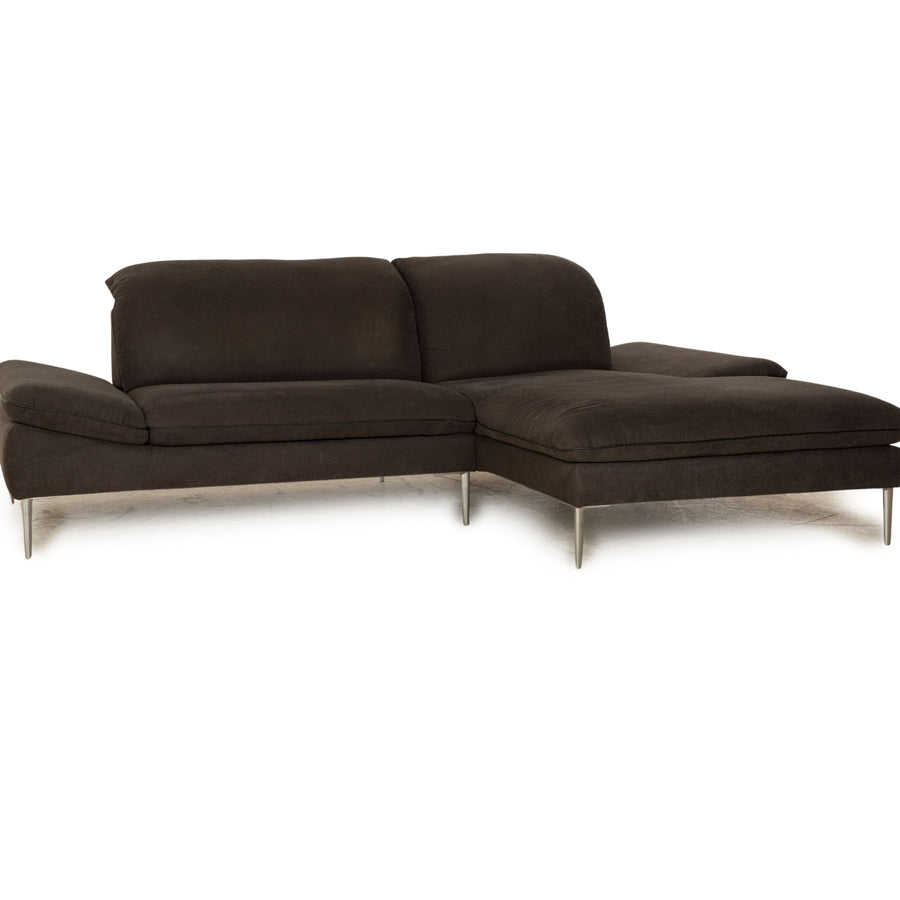 Willi Schilig Enjoy Fabric Corner Sofa Gray Recamiere Right Sofa Couch manual function
