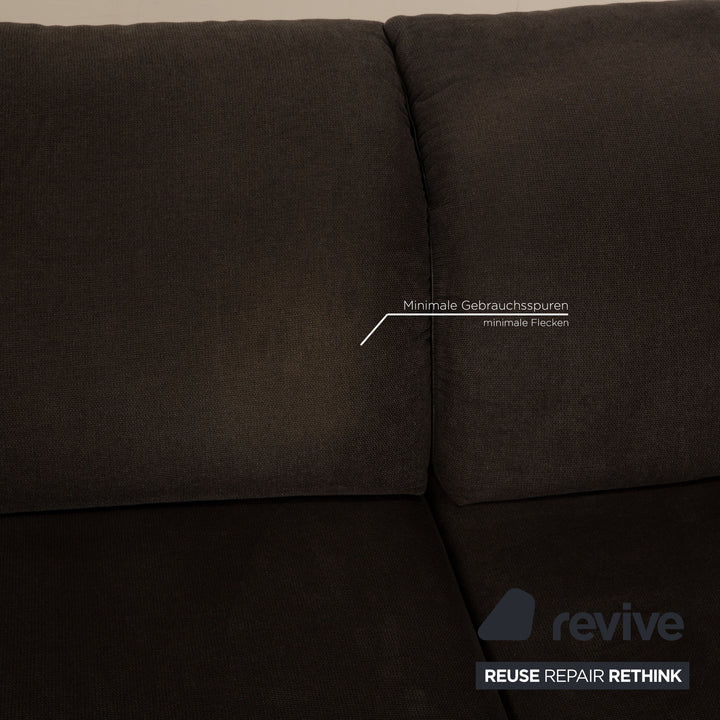 Willi Schilig Enjoy Fabric Corner Sofa Gray Recamiere Right Sofa Couch manual function