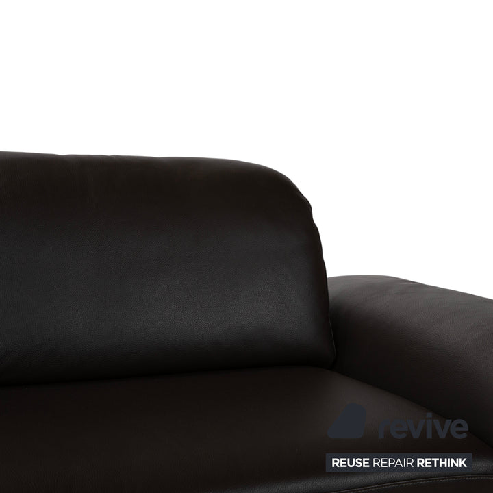 Willi Schillig 29830 Leder Zweisitzer Dunkelbraun Sofa Couch manuelle Funktion