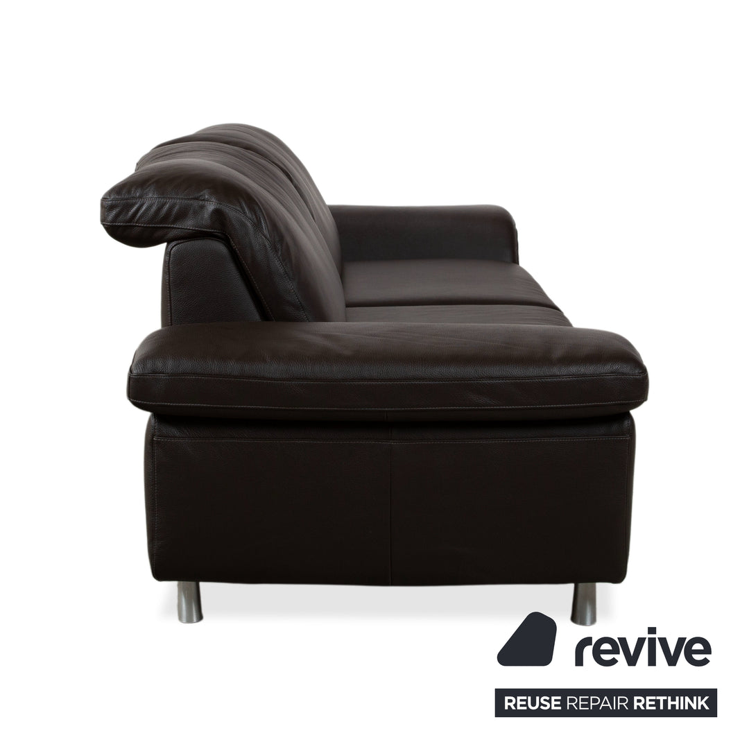 Willi Schillig 29830 Leder Zweisitzer Dunkelbraun Sofa Couch manuelle Funktion