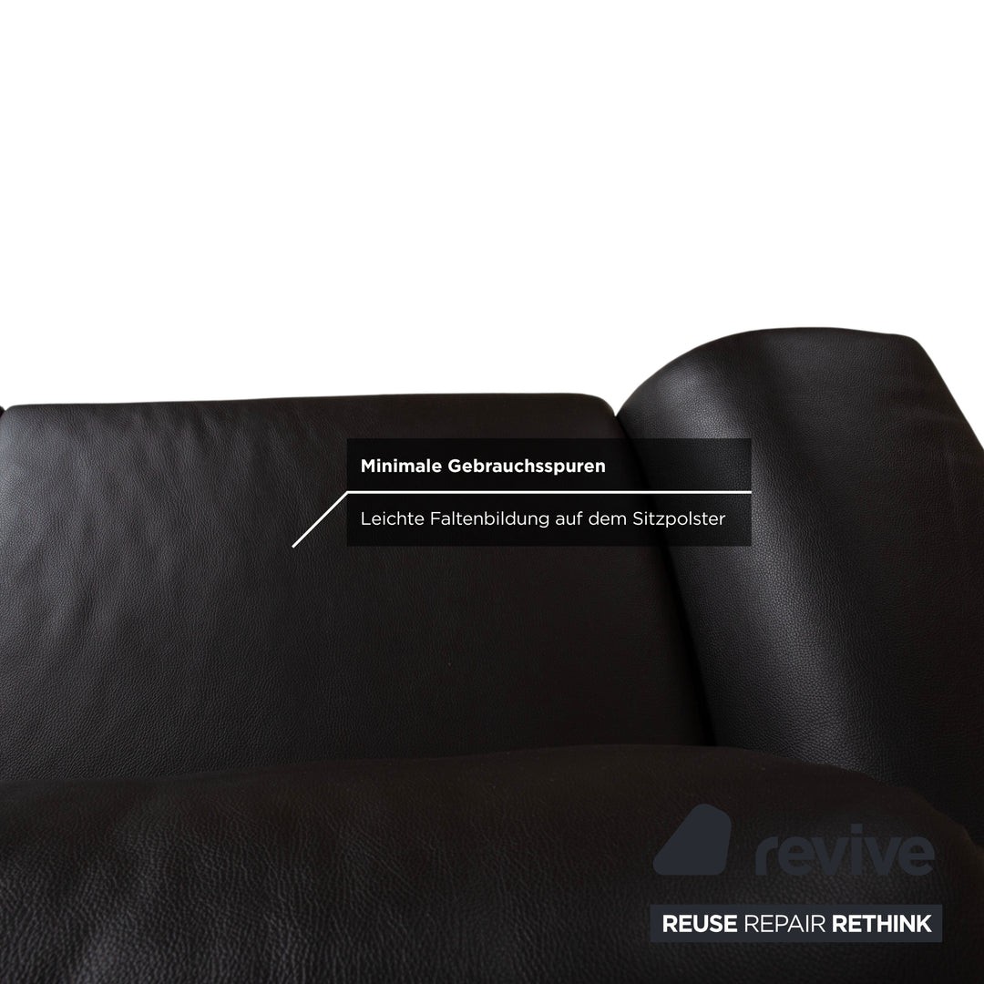 Willi Schillig 29830 Leder Zweisitzer Dunkelbraun Sofa Couch manuelle Funktion