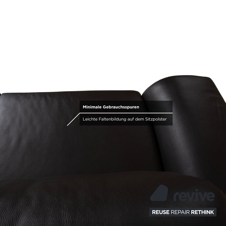 Willi Schillig 29830 Leder Zweisitzer Dunkelbraun Sofa Couch manuelle Funktion