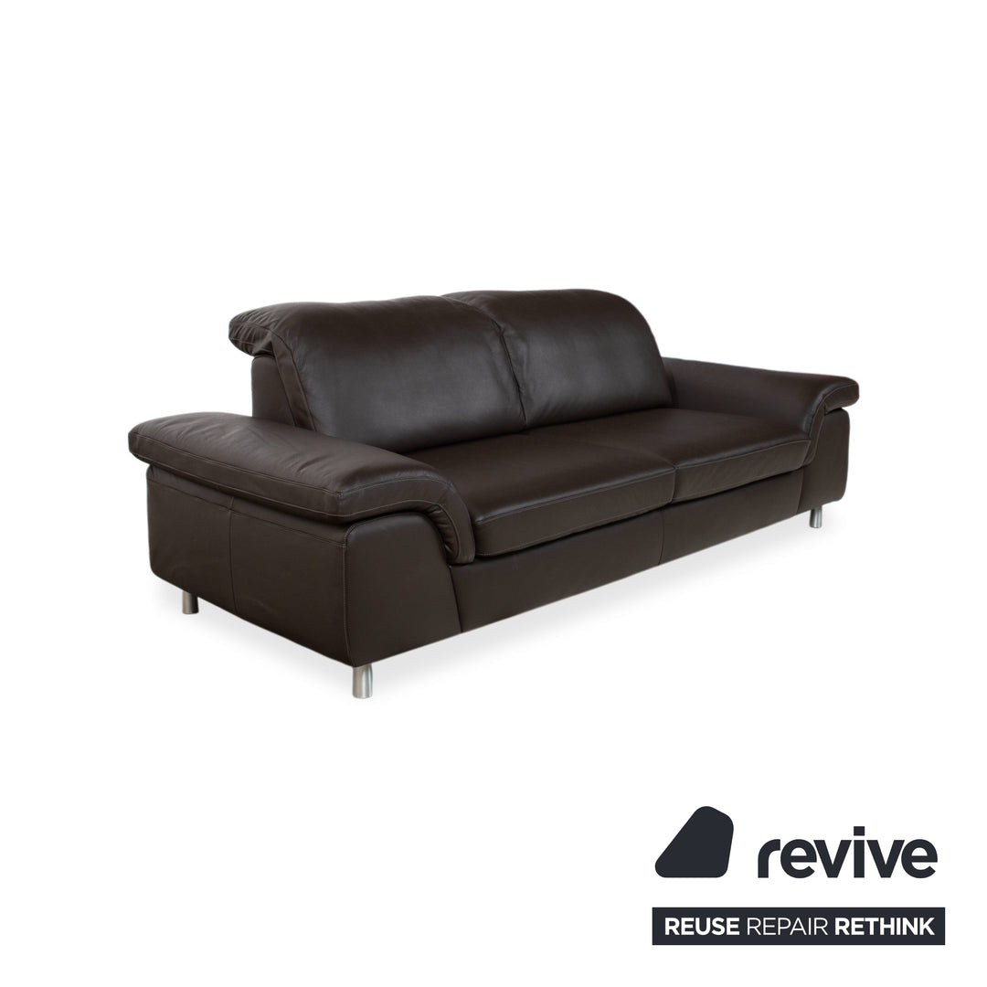 Willi Schillig 29830 Leder Zweisitzer Dunkelbraun Sofa Couch manuelle Funktion