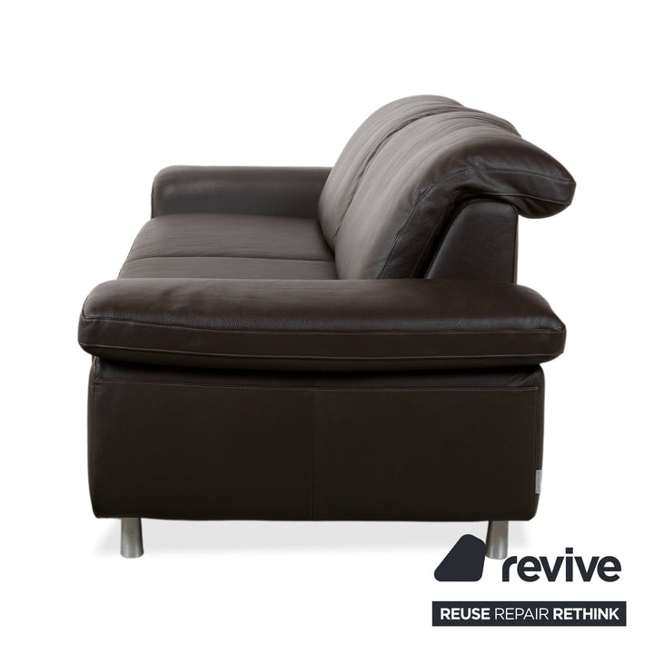 Willi Schillig 29830 Leder Zweisitzer Dunkelbraun Sofa Couch manuelle Funktion