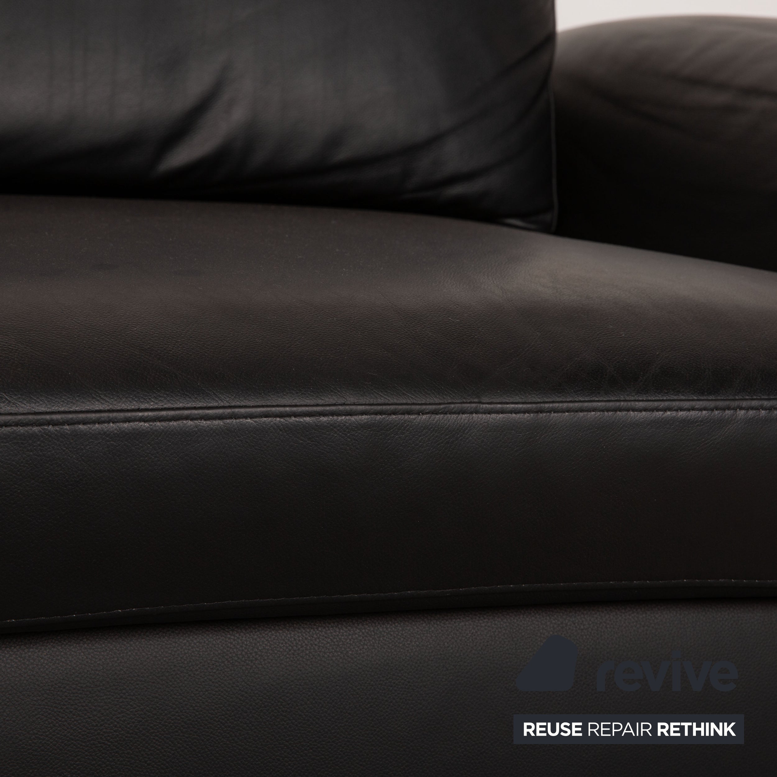 Willi Schillig 29830 Leder Zweisitzer Schwarz Funktion Sofa Couch