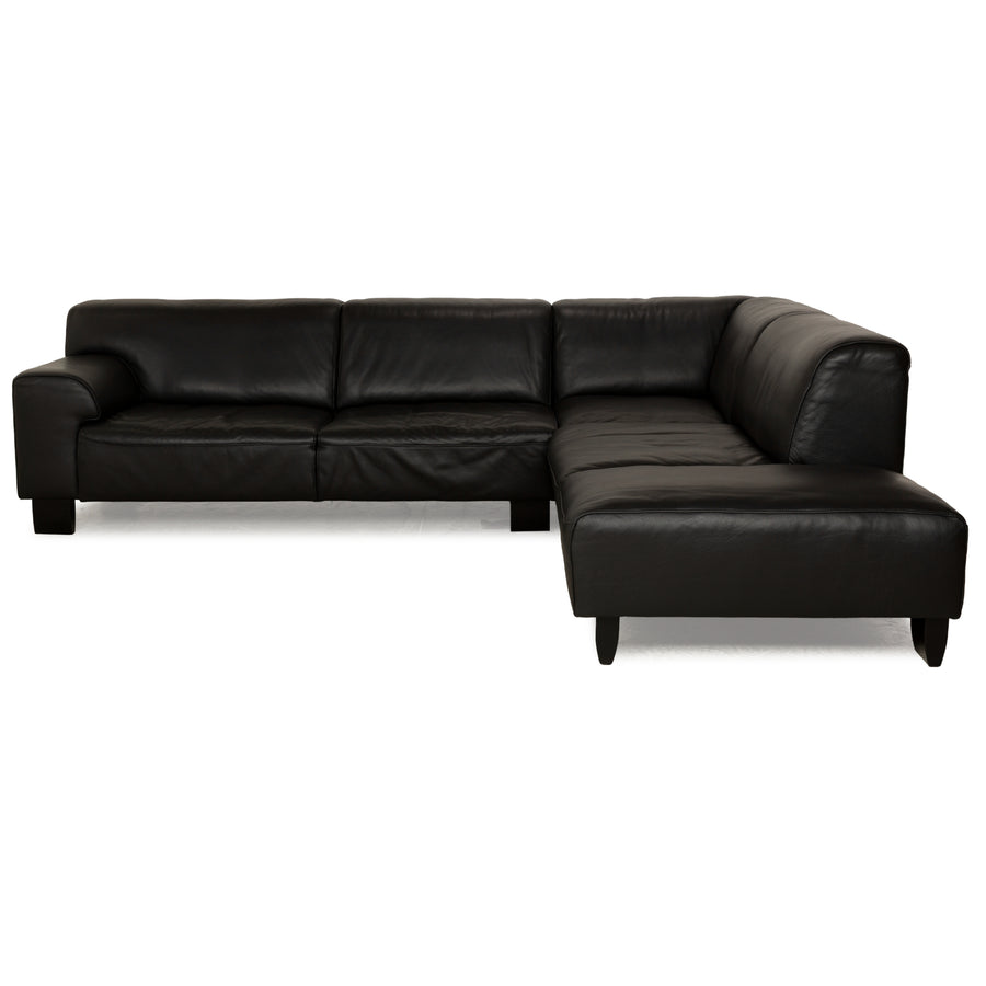 Willi Schillig Alessiio Leder Ecksofa Schwarz Recamiere rechts Sofa Couch