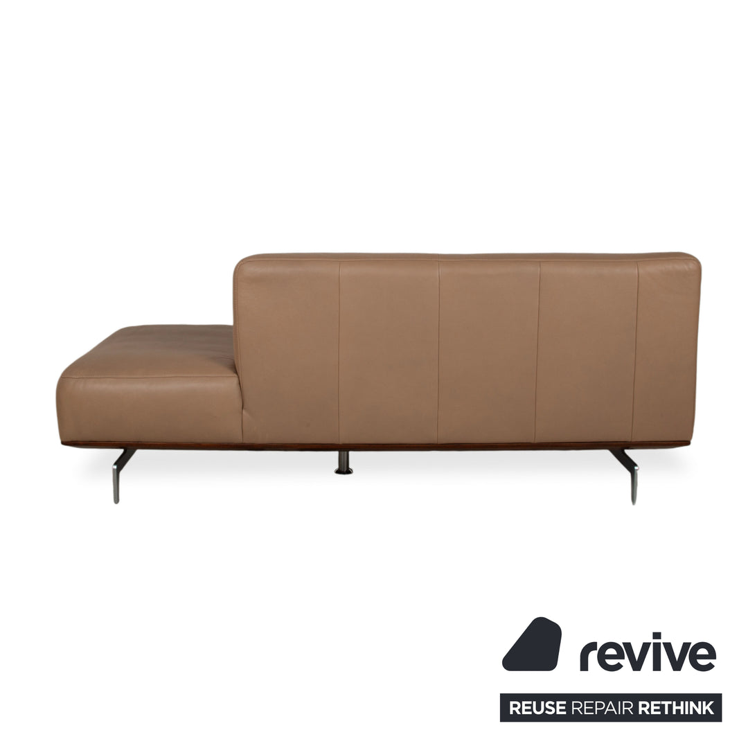 Willi Schillig Black Label Toscaa Leder Zweisitzer Beige Braun Mokka Sofa Couch