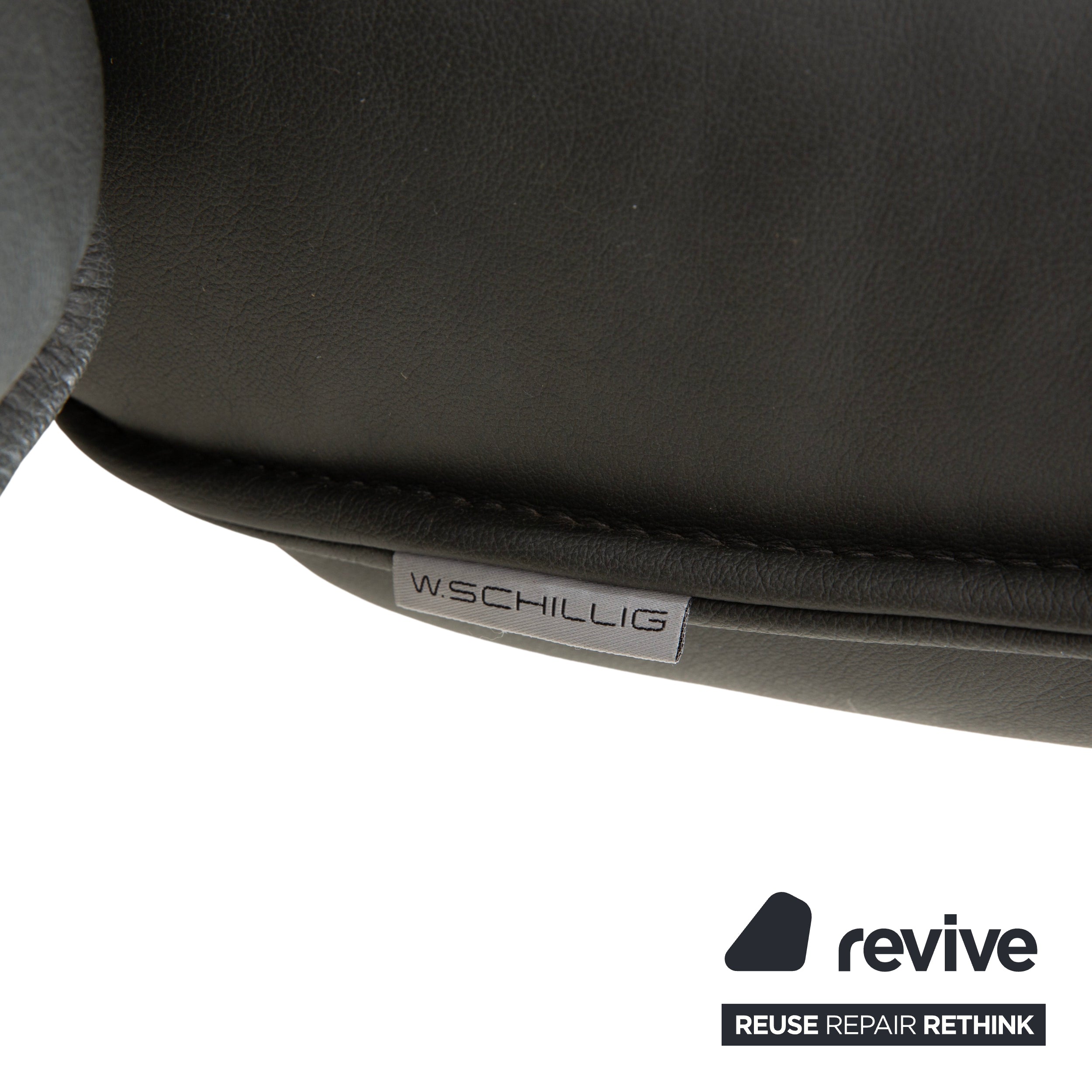 Willi Schillig Broadway Leder Ecksofa Dunkelgrau Anthrazit Sofa Couch manuelle Funktion