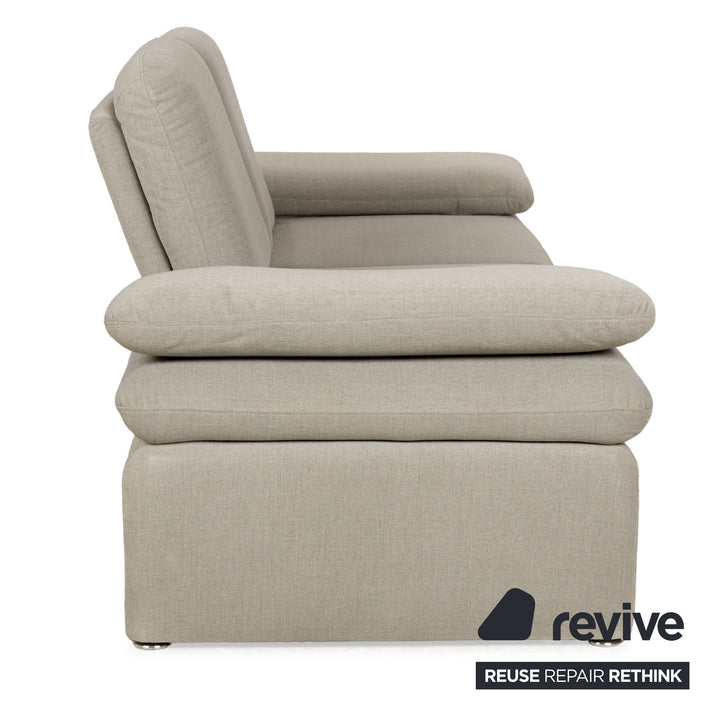 Willi Schillig Brooklyn Stoff Zweisitzer Grau Beige manuelle Funktion Sofa Couch