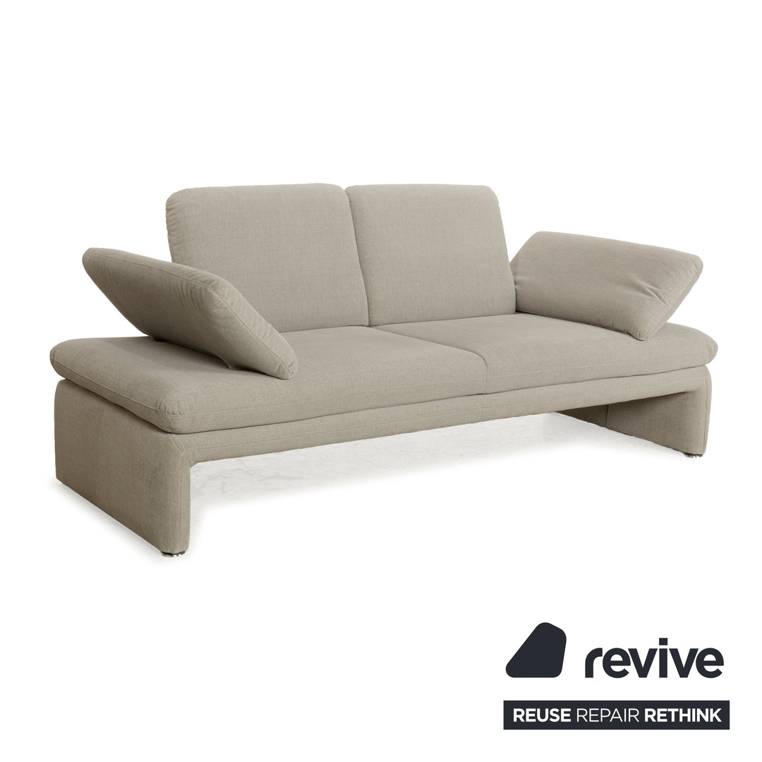 Willi Schillig Brooklyn Stoff Zweisitzer Grau Beige manuelle Funktion Sofa Couch