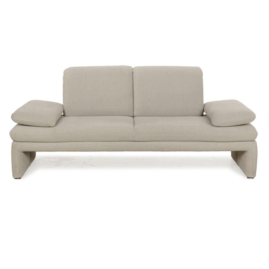 Willi Schillig Brooklyn Stoff Zweisitzer Grau Beige manuelle Funktion Sofa Couch