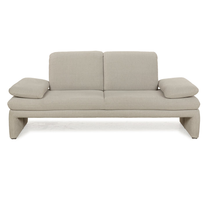 Willi Schillig Brooklyn Stoff Zweisitzer Grau Beige manuelle Funktion Sofa Couch