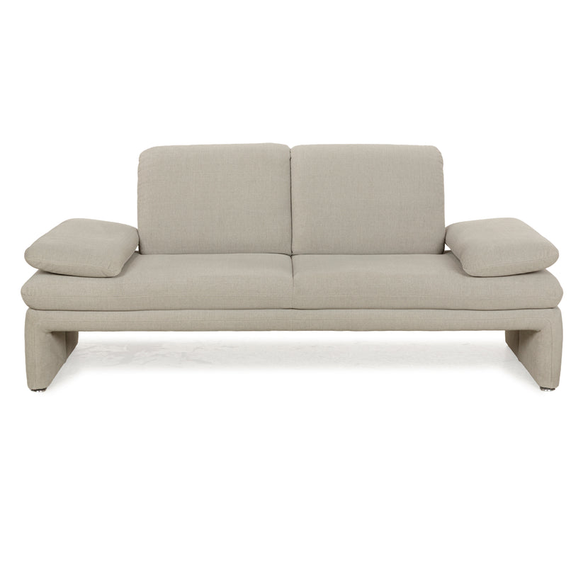 Willi Schillig Brooklyn Stoff Zweisitzer Grau Beige manuelle Funktion Sofa Couch