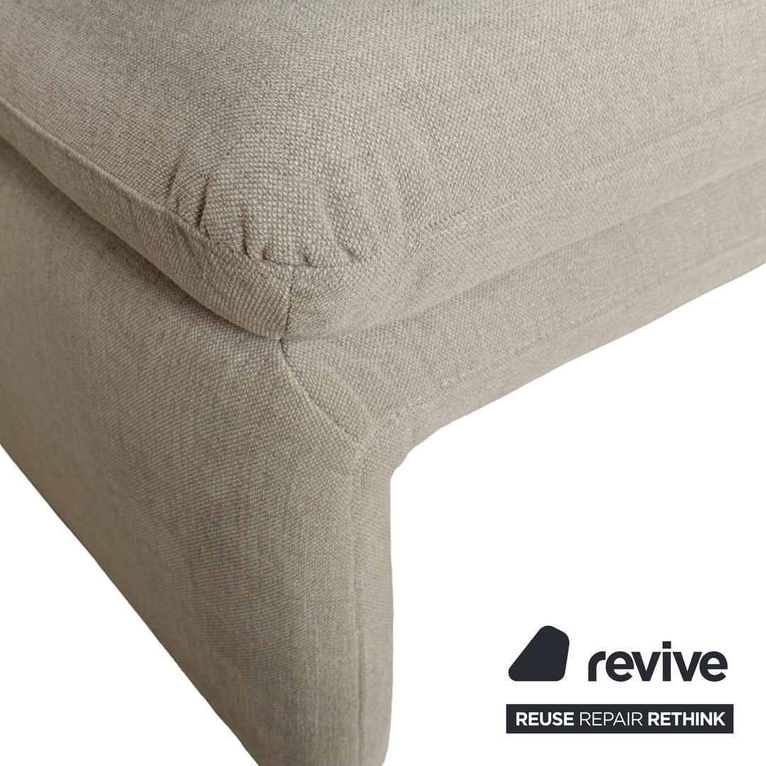 Willi Schillig Brooklyn Stoff Zweisitzer Grau Beige manuelle Funktion Sofa Couch