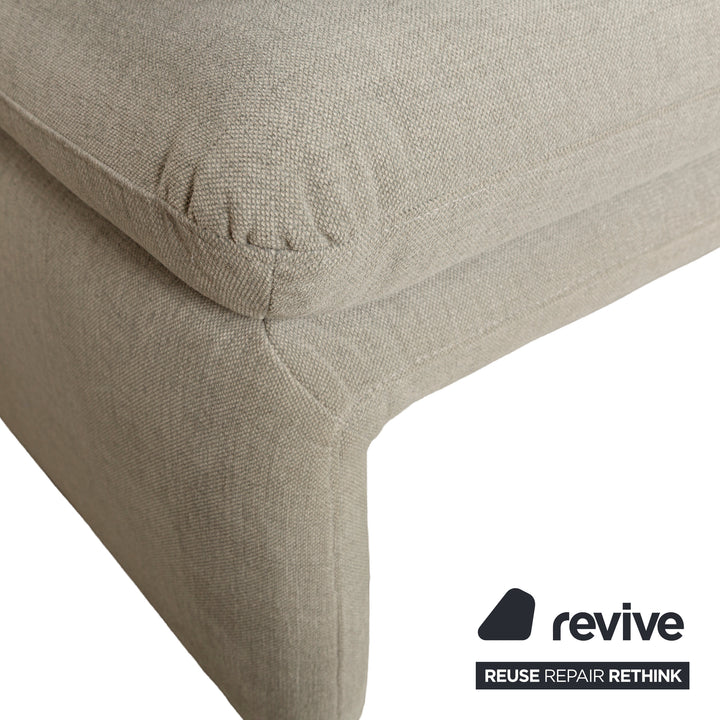 Willi Schillig Brooklyn Stoff Zweisitzer Grau Beige manuelle Funktion Sofa Couch