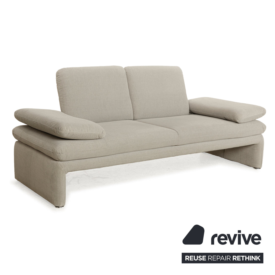 Willi Schillig Brooklyn Stoff Zweisitzer Grau Beige manuelle Funktion Sofa Couch