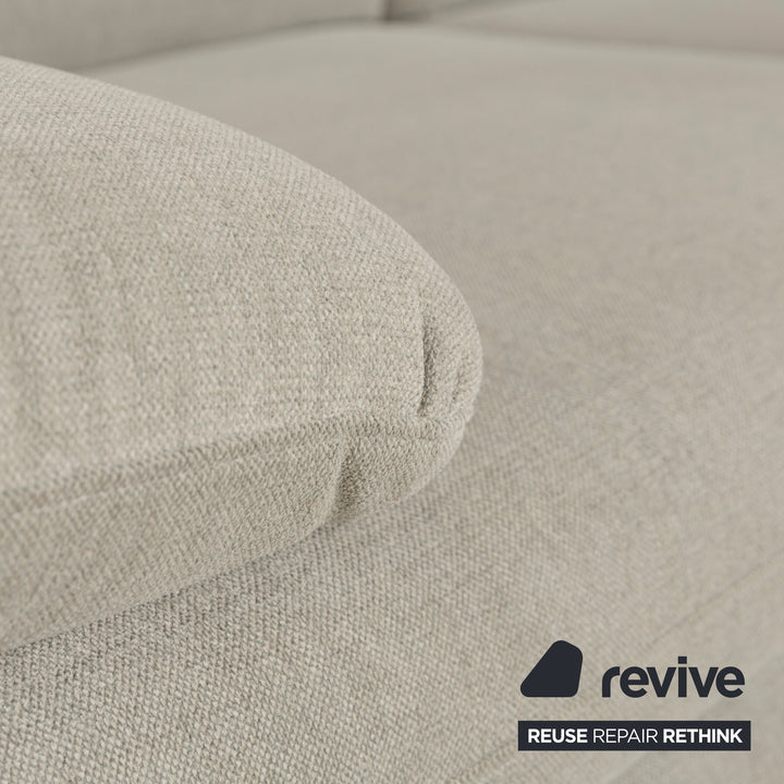 Willi Schillig Brooklyn Stoff Zweisitzer Grau Beige manuelle Funktion Sofa Couch