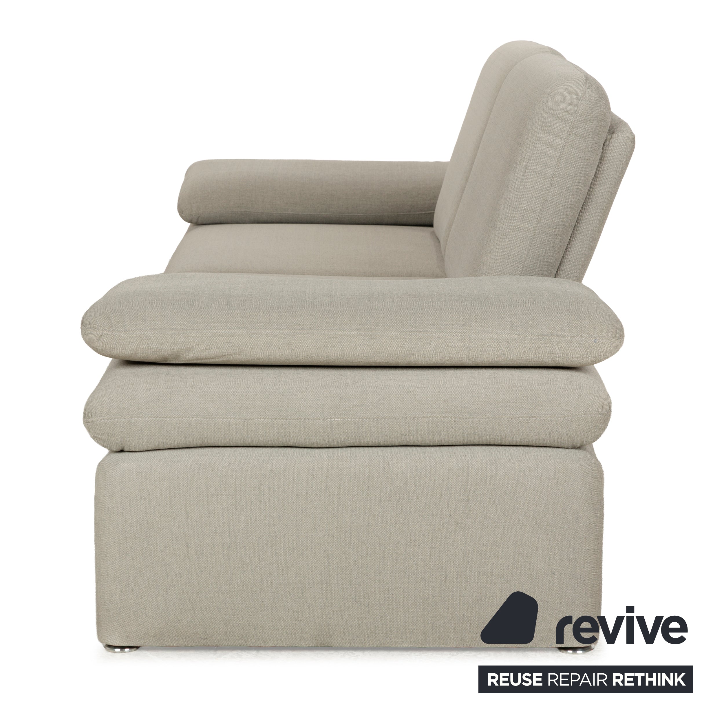 Willi Schillig Brooklyn Stoff Zweisitzer Grau Beige manuelle Funktion Sofa Couch