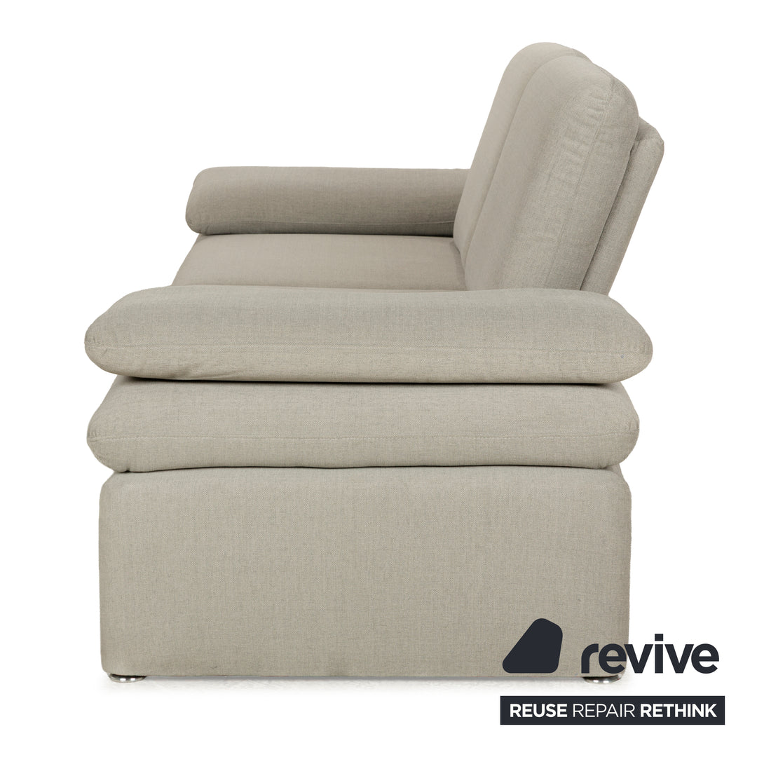 Willi Schillig Brooklyn Stoff Zweisitzer Grau Beige manuelle Funktion Sofa Couch