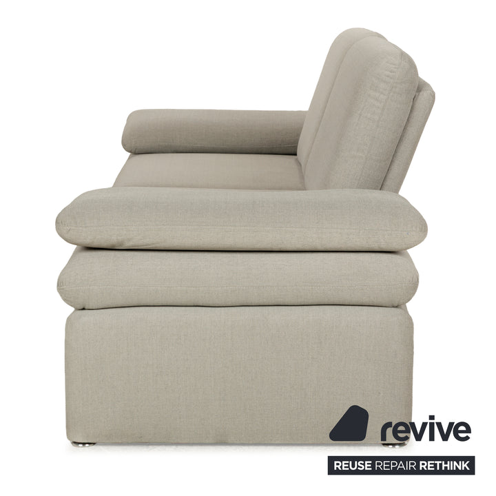 Willi Schillig Brooklyn Stoff Zweisitzer Grau Beige manuelle Funktion Sofa Couch