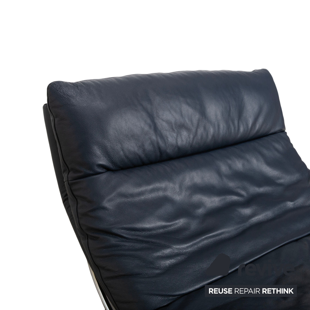 Willi Schillig Daily Dreams Leder Liege Dunkelblau Marine
