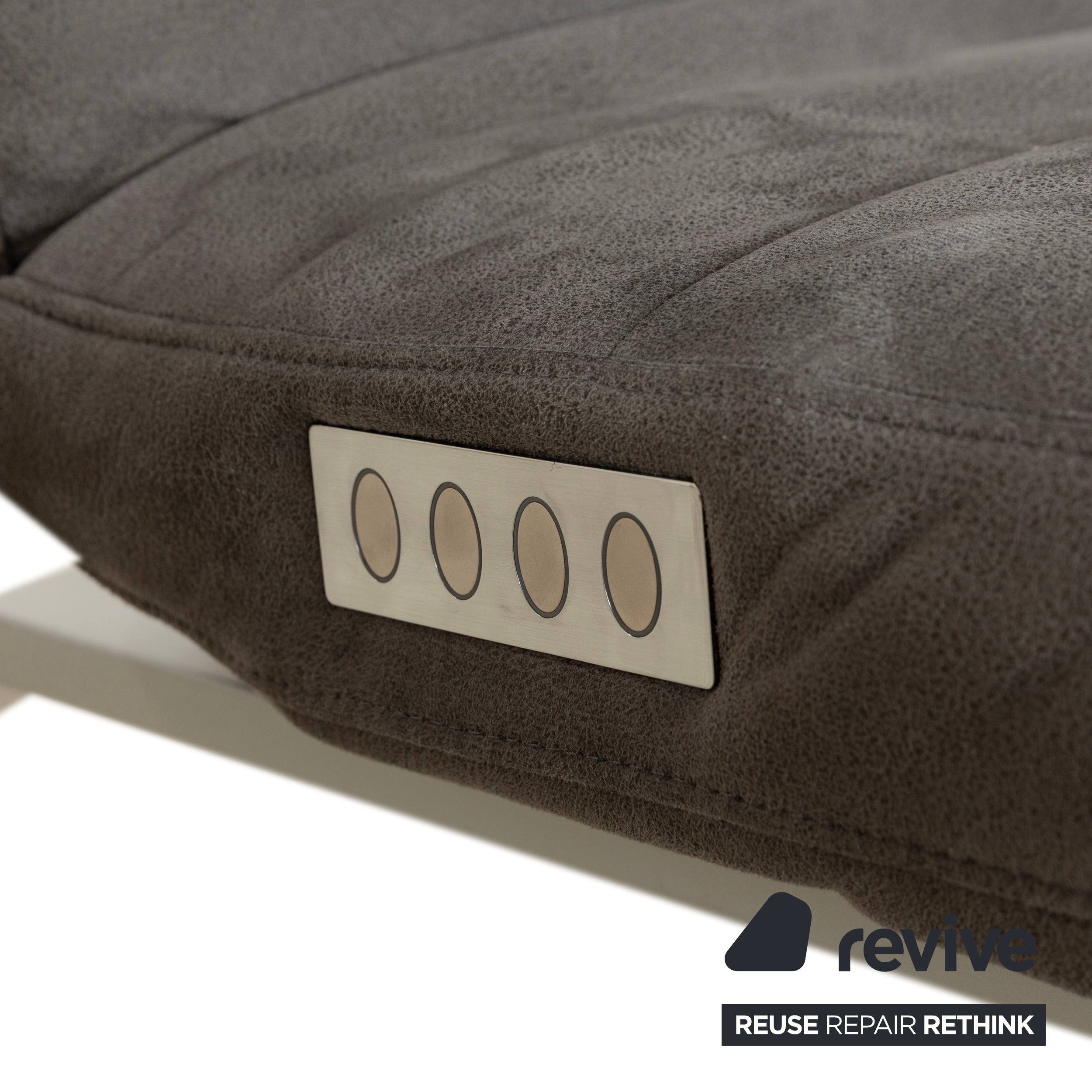 Willi Schillig Daily Dreams fabric lounger grey electric function