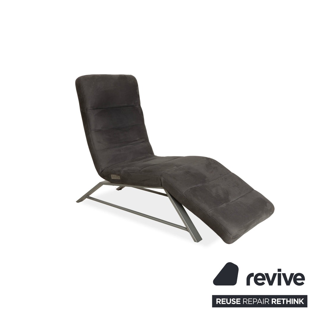 Willi Schillig Daily Dreams fabric lounger grey electric function