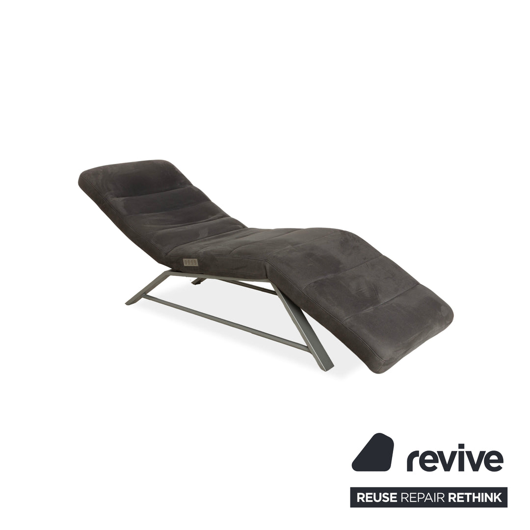 Willi Schillig Daily Dreams fabric lounger grey electric function