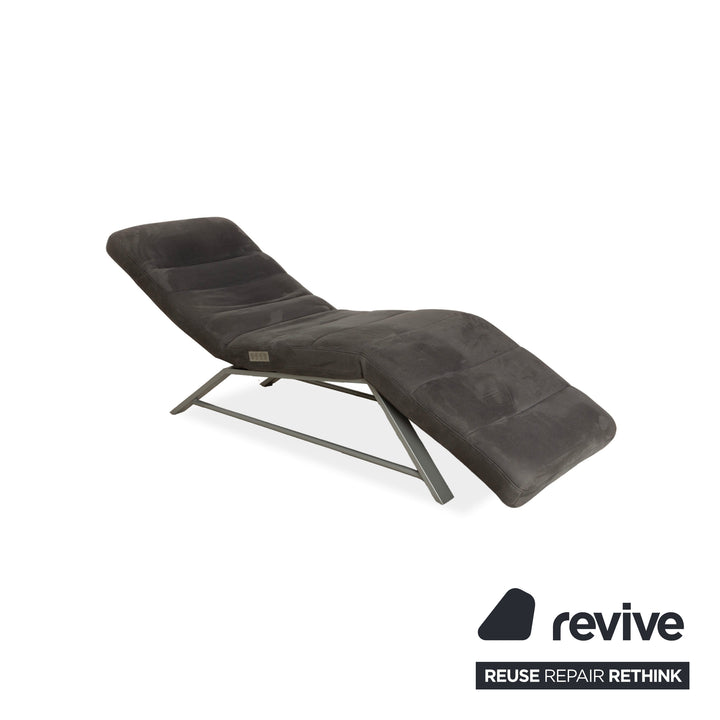 Willi Schillig Daily Dreams fabric lounger grey electric function