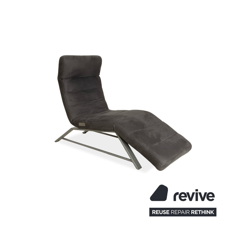 Willi Schillig Daily Dreams fabric lounger grey electric function