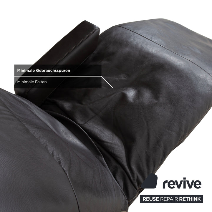 Willi Schillig Daily Dreams Leather Lounger Dark Brown Mocha Electric Function Battery