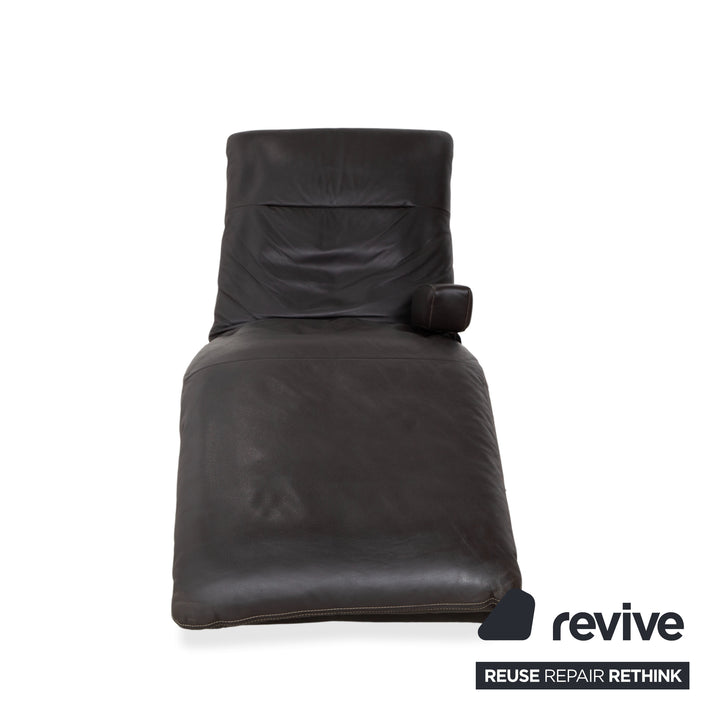 Willi Schillig Daily Dreams Leather Lounger Dark Brown Mocha Electric Function Battery