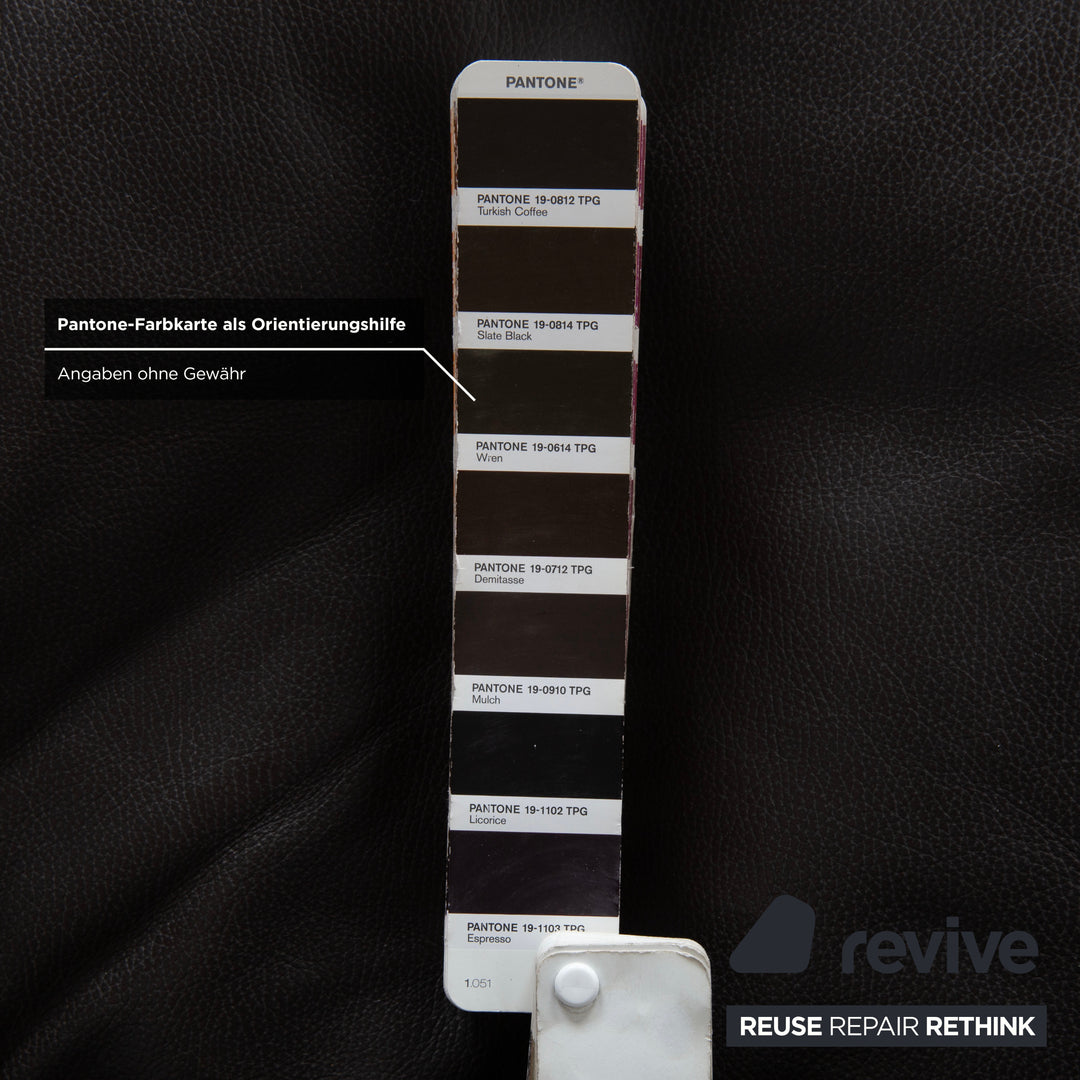 Willi Schillig Daily Dreams Leather Lounger Dark Brown Mocha Electric Function Battery