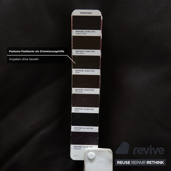 Willi Schillig Daily Dreams Leather Lounger Dark Brown Mocha Electric Function Battery