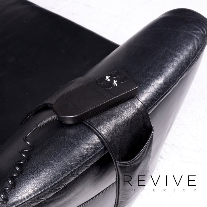 Willi Schillig Designer Leder Sofa Schwarz Zweisitzer Relax Funktion #9199