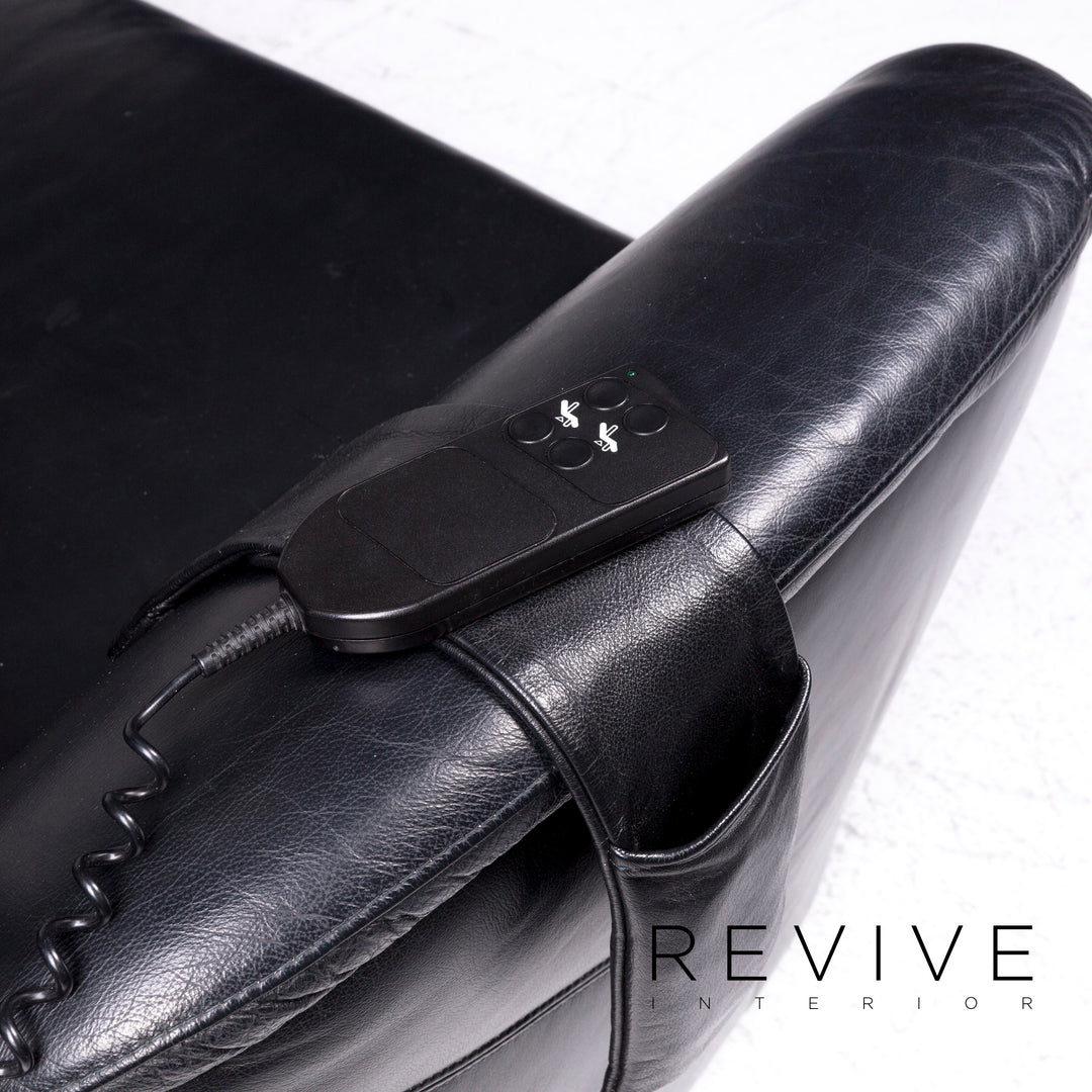 Willi Schillig Designer Leder Sofa Schwarz Zweisitzer Relax Funktion #9199