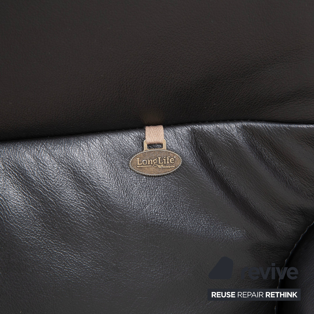 Willi Schillig Designer Leder Sofa Schwarz Zweisitzer Relax Funktion