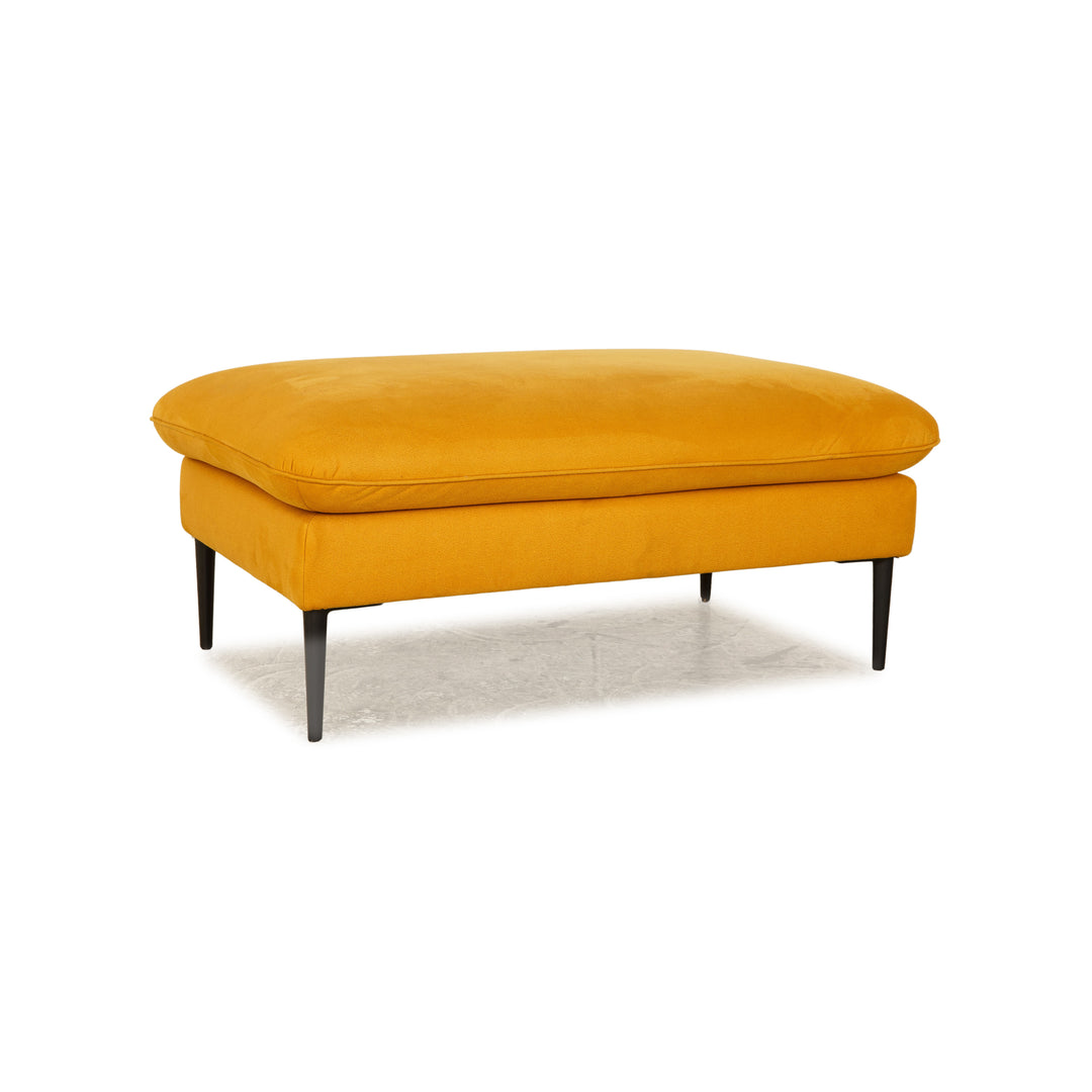 Willi Schillig Enjoy fabric stool yellow