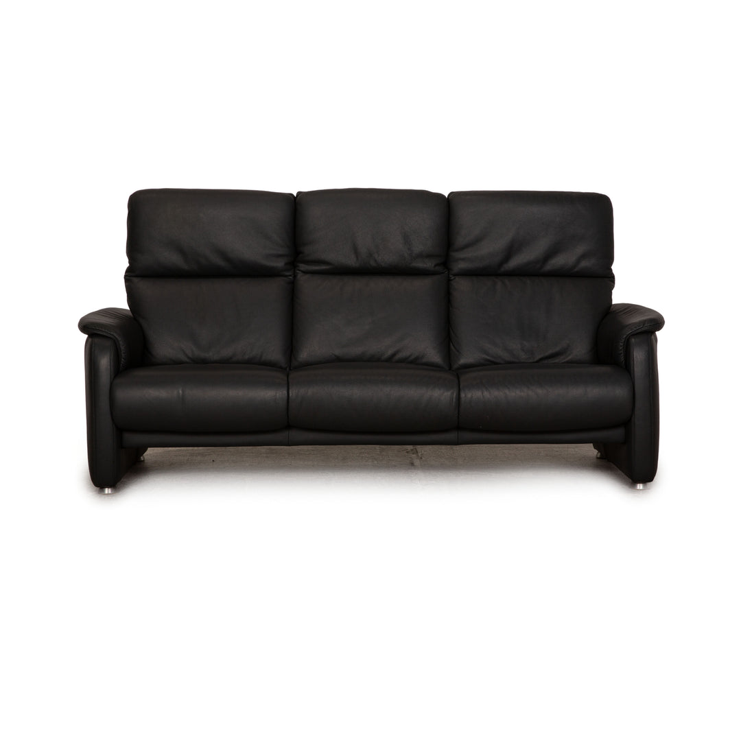 Willi Schillig Ergoline Dreisitzer Longlife Leder Sofa Anthrazit Couch