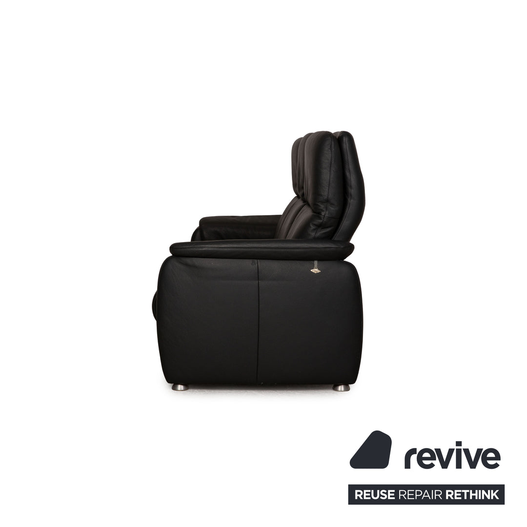 Willi Schillig Ergoline Dreisitzer Longlife Leder Sofa Anthrazit Couch