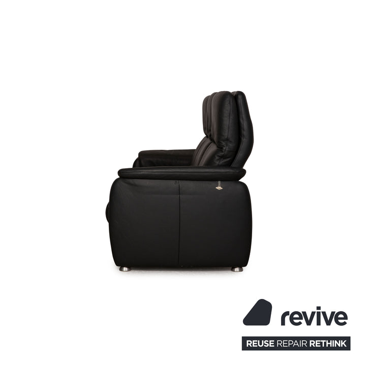 Willi Schillig Ergoline Dreisitzer Longlife Leder Sofa Anthrazit Couch