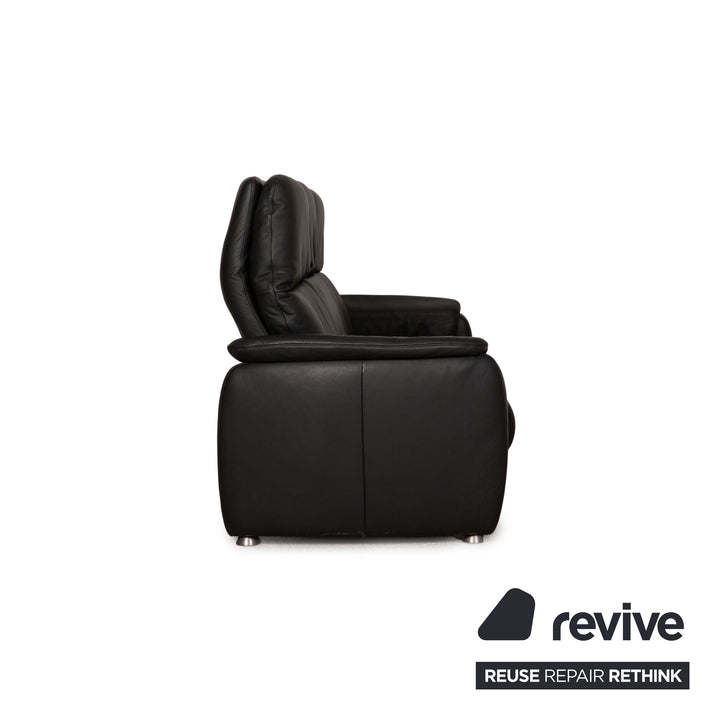 Willi Schillig Ergoline Dreisitzer Longlife Leder Sofa Anthrazit Couch