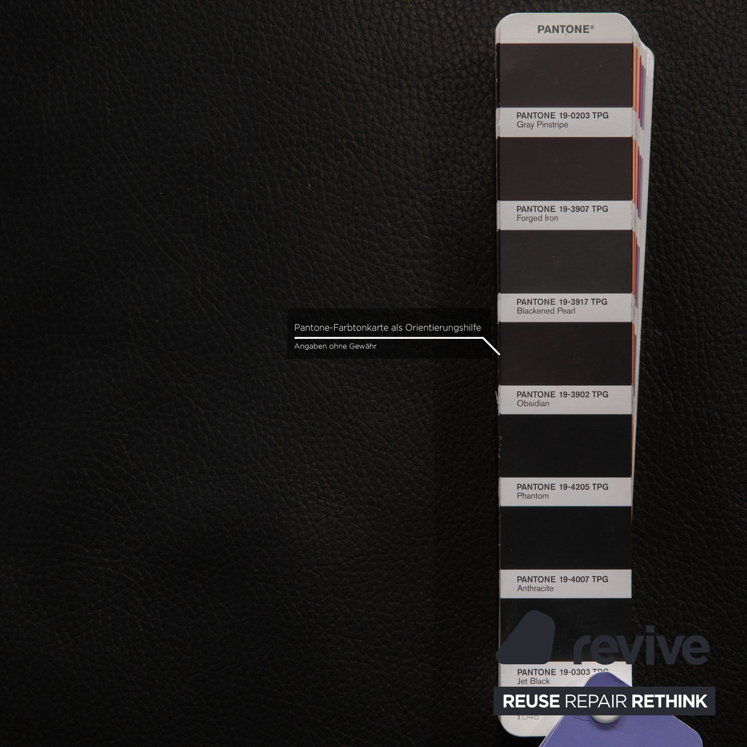 Willi Schillig Ergoline Dreisitzer Longlife Leder Sofa Anthrazit Couch