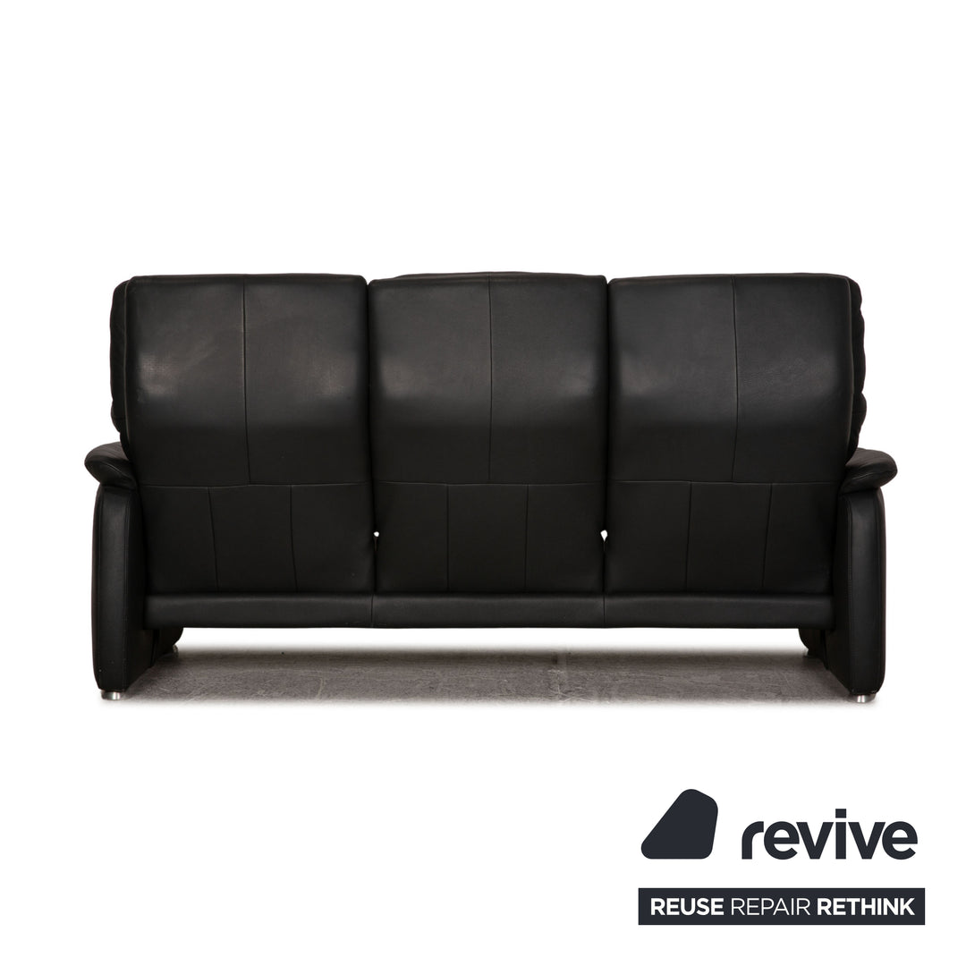 Willi Schillig Ergoline Dreisitzer Longlife Leder Sofa Anthrazit Couch