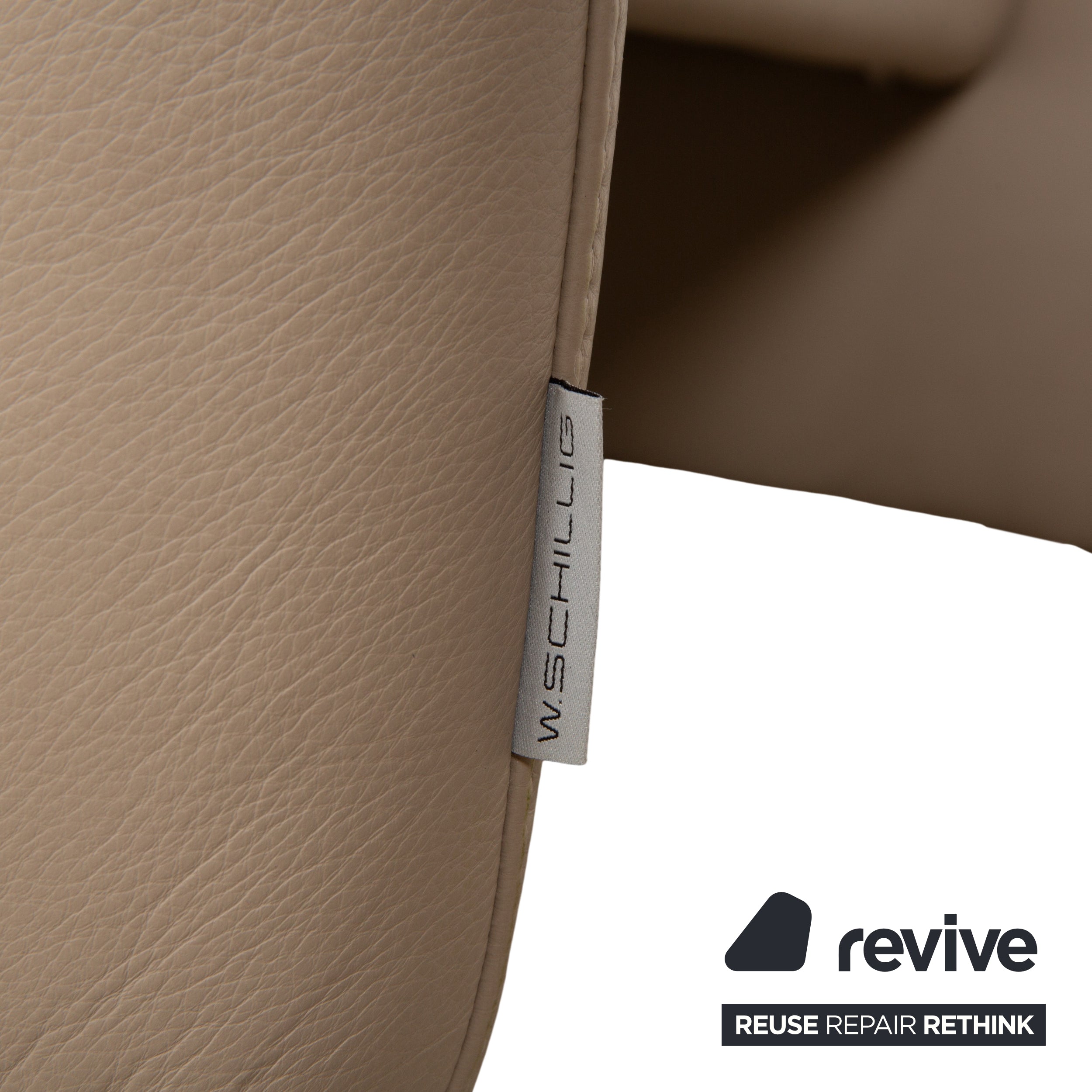 Willi Schillig Ergoline Leder Sessel Creme Beige manuelle Funktion